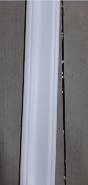 Наличник Евро "Волна" 85*12*2130 Телескоп Эмаль Ral 9003 (ВЛАДИМИР)